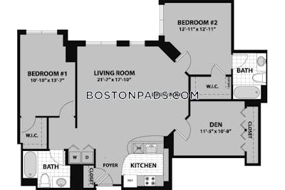 Waltham Apartment for rent 2 Bedrooms 2 Baths - $3,615